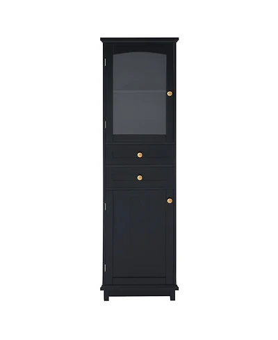 Phying 63 Inch Tall Bathroom Storage Cabinet Free Standing Cabinet Modern Display Organizer Cabinet for Home Bathroom Living Room Entryway
