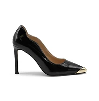 Charles David Womens Rory Scalloped Design Stiletto Heel Dress Pump