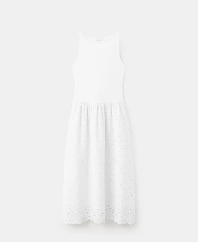 Mango Women's Openwork Embroidery A-Line Dress
