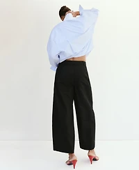Mango Women's Linen Balloon Pants