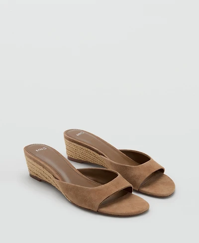 Mango Women's Espadrille Wedge Sandals