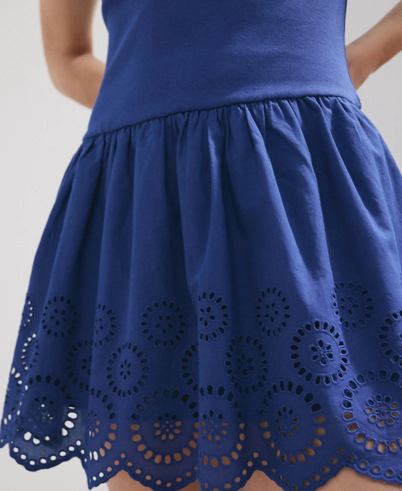 Mango Women's Short Openwork Dress