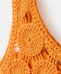 Mango Women's Crochet Short Dress