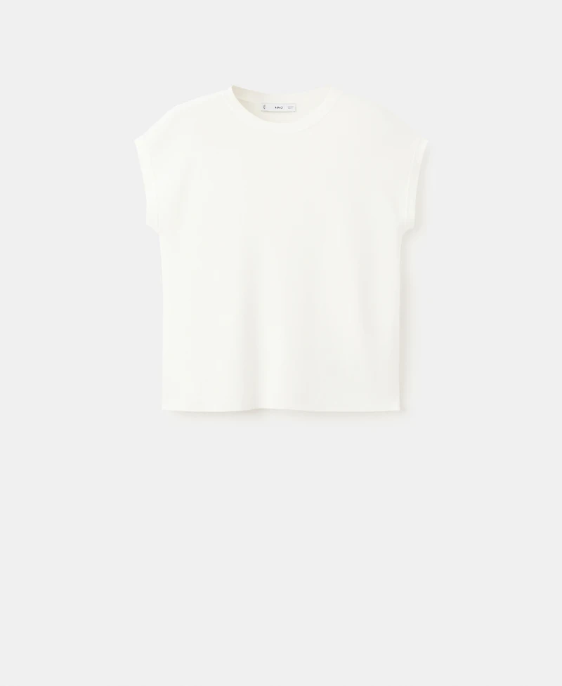 Mango Women's Short-Sleeve Cotton Sweater