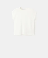 Mango Women's Short-Sleeve Cotton Sweater