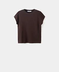 Mango Women's Short-Sleeve Cotton Sweater