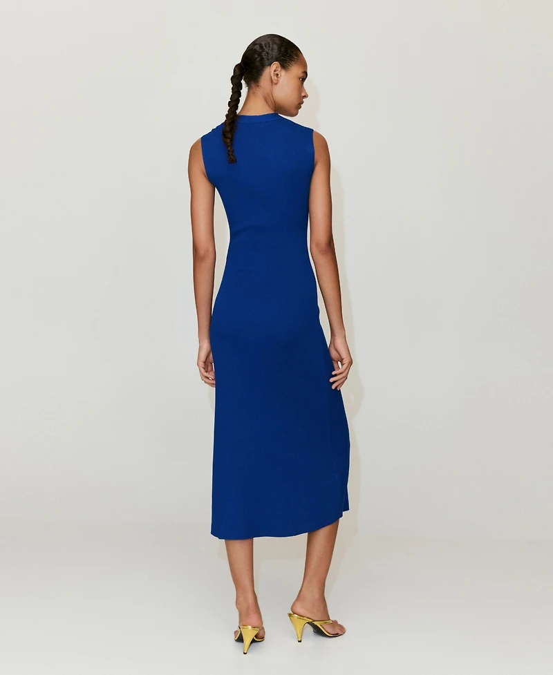 Mango Women's V-Neck Knitted Dress