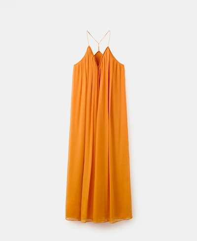Mango Women's Flowy Chiffon Dress