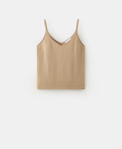 Mango Women's Knit Strap Top