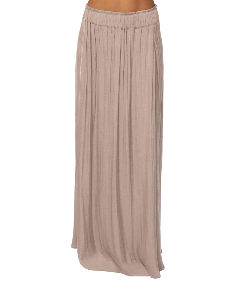 Jluxlabel Women's River Satin Maxi Skirt