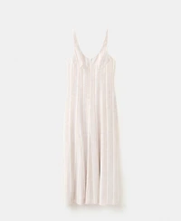 Mango Women's Striped Linen Dress