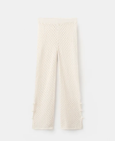 Mango Women's Openwork Knitted Pants
