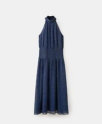 Mango Women's Polka-Dot Halter Dress