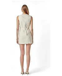 English Factory Women's Linen Sleeveless Dress