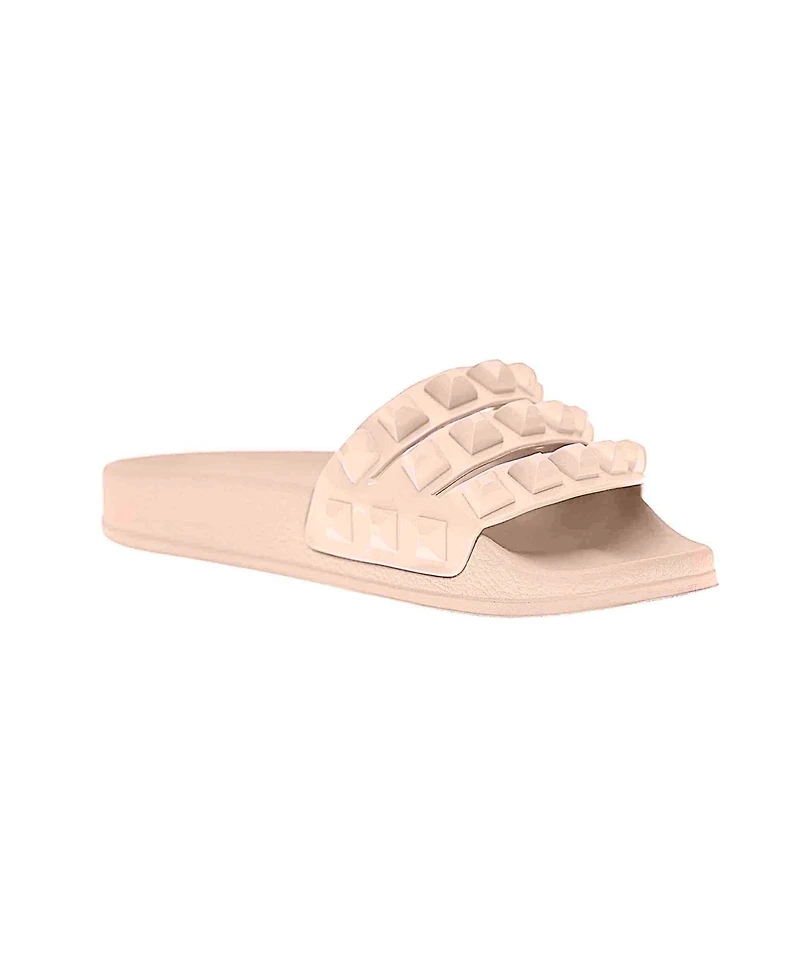 Carmen Sol Girls Mini Blush Slides Sandals