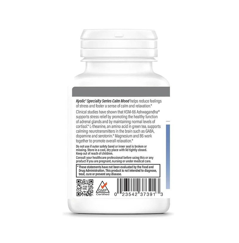 Kyolic Specialty Series Calm Mood, Stress Relief and Mood Support