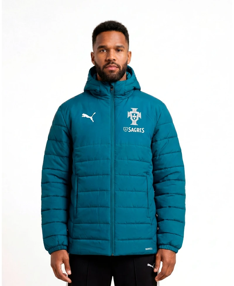 Puma Men's Teal Portugal National Team PumaTech Full-Zip Hooded Jacket