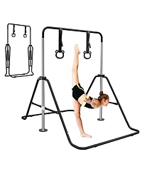 Zeny Multi-Functional Adjustable Height Children's Horizontal Gymnastic Bar With Bear Rings