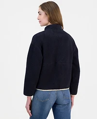 Nautica Women's Full-Zip Sherpa Fleece Jacket