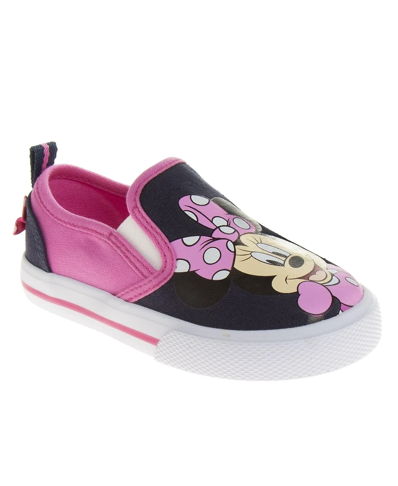 Minnie Big Girls Mouse Slip On Canvas Sneakers Casual Ready Comfort Fit