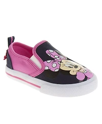 Minnie Big Girls Mouse Slip On Canvas Sneakers Casual Ready Comfort Fit