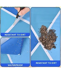 Aofar 59"x79" Picnic Blanket Waterproof Foldable Beach Mat Outdoor Camping Travel