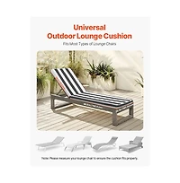 Slickblue Set of 2 Thick Outdoor Lounge Chair Cushions Waterproof