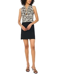 Vince Camuto Women's V-Neck Front Slit Top
