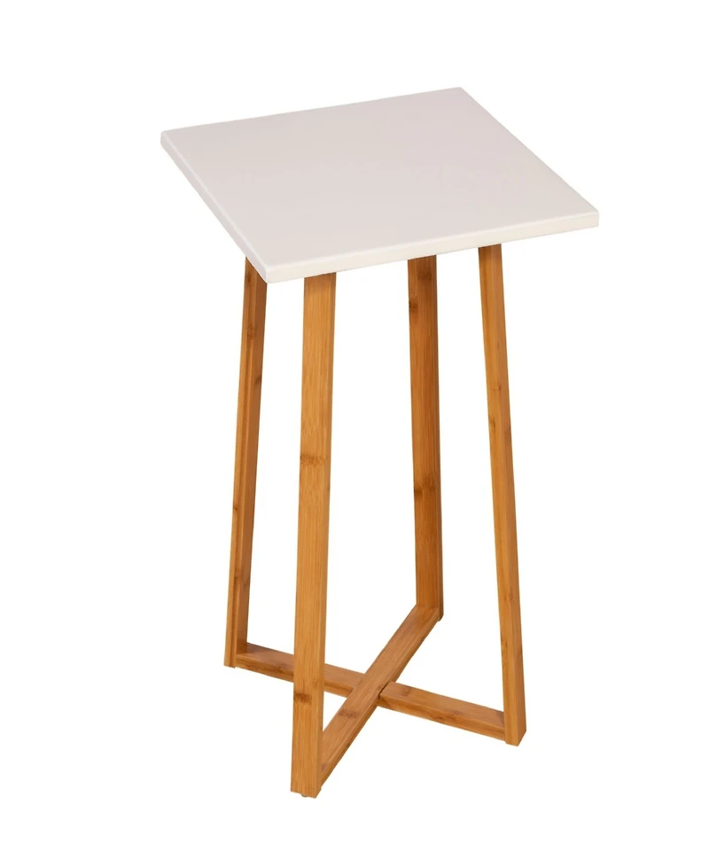Fairway Avenue Home 23.4" Bamboo Wood Square Plant Table