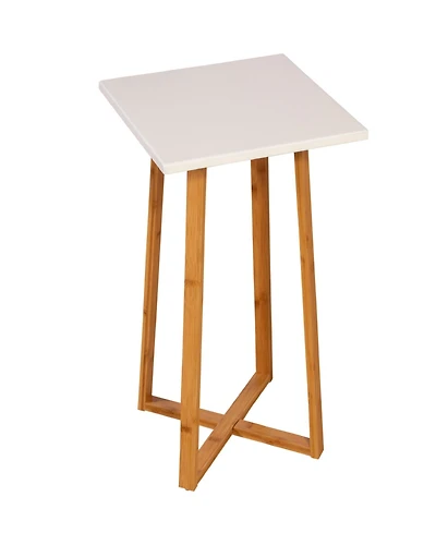 Fairway Avenue Home 23.4" Bamboo Wood Square Plant Table