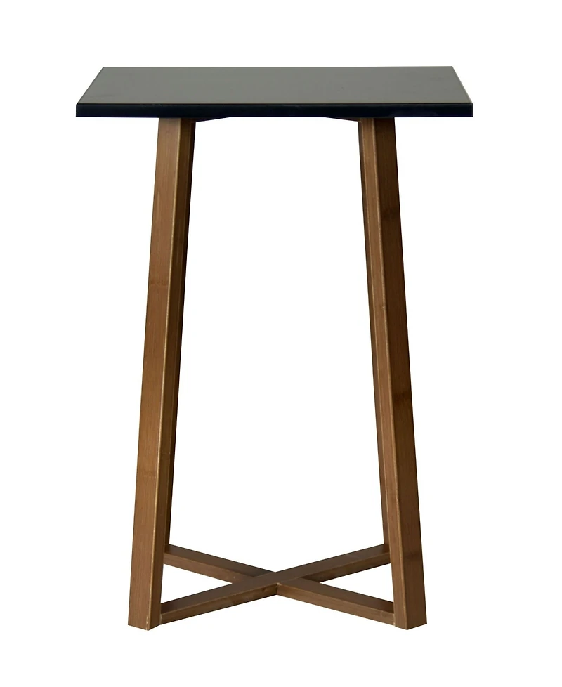Fairway Avenue Home 23.4" Bamboo Wood Square Plant Table