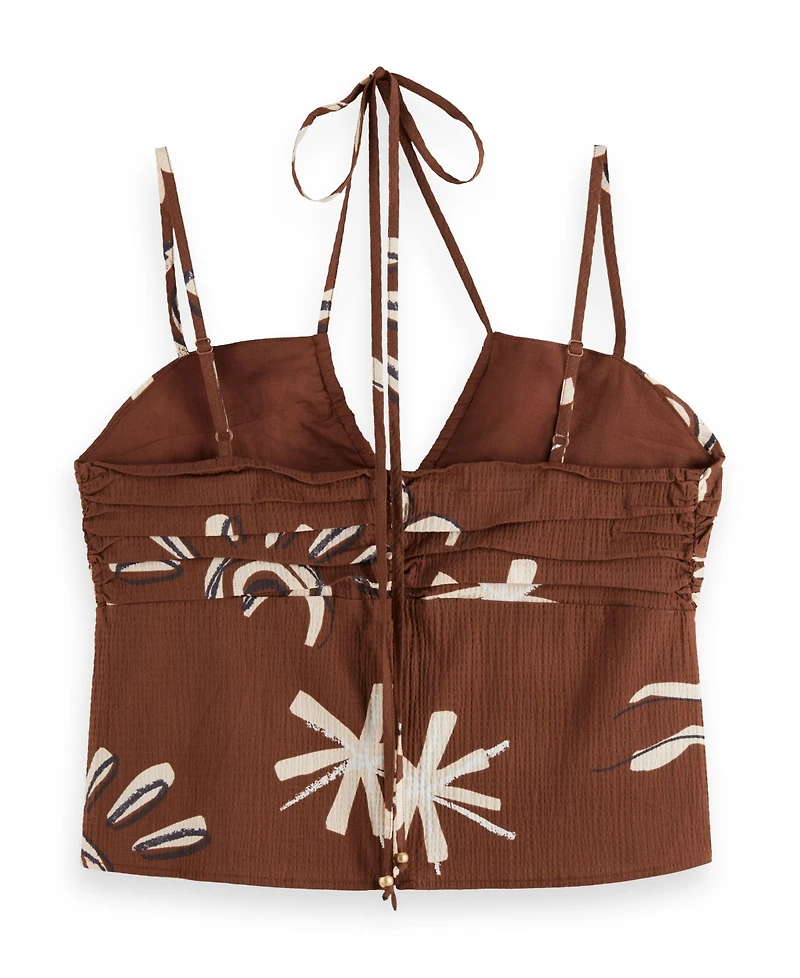Scotch & Soda Women's Gathered Strappy Tank Top
