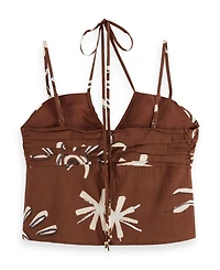 Scotch & Soda Women's Gathered Strappy Tank Top