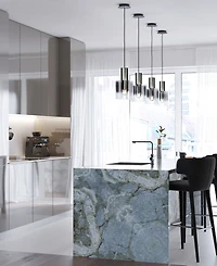 Artcraft Lighting Henley 8" Metal Smoke Glass Pendant
