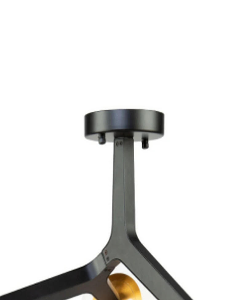 Artcraft Lighting Ravello 38" Metal 3-Light Semi-Flush Mount