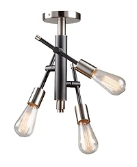 Artcraft Lighting Truro 9" Metal 3-Light Semi-Flush Mount