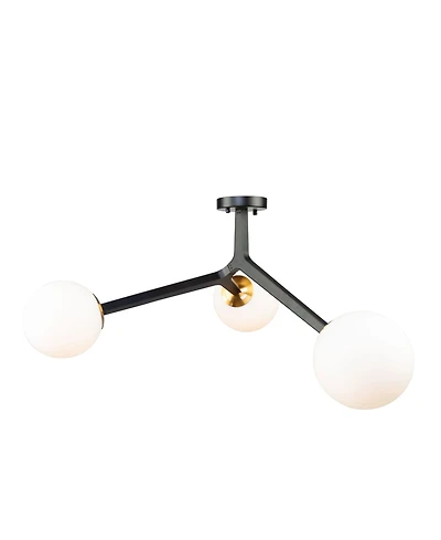Artcraft Lighting Ravello 38" Metal 3-Light Semi-Flush Mount