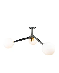 Artcraft Lighting Ravello 38" Metal 3-Light Semi-Flush Mount