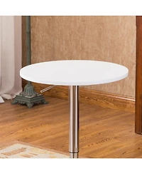 Flynama Adjustable Height Bar Table Set with 2 Swivel Stools, Gas-Lift Modern Home Bar Set