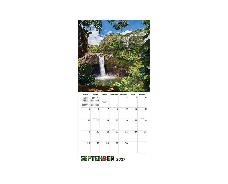 Tf Publishing Paper Goods 2027 Hawaii Wall Calendar