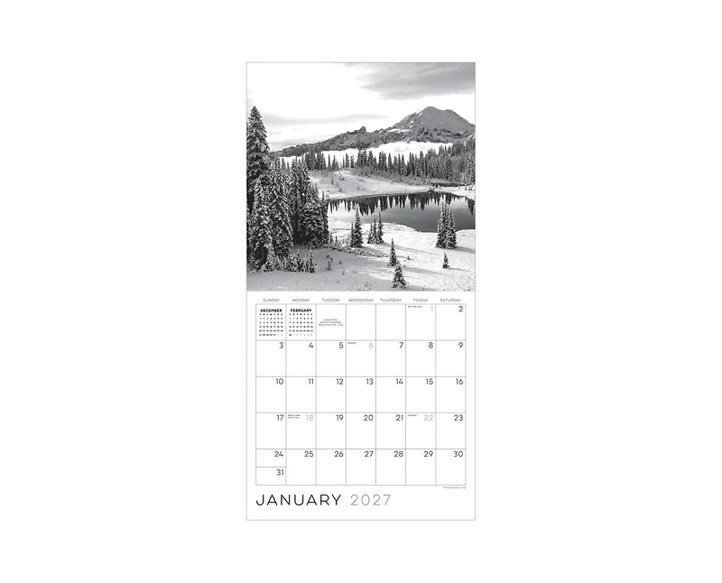 Tf Publishing Paper Goods 2027 Zen Nature Wall Calendar