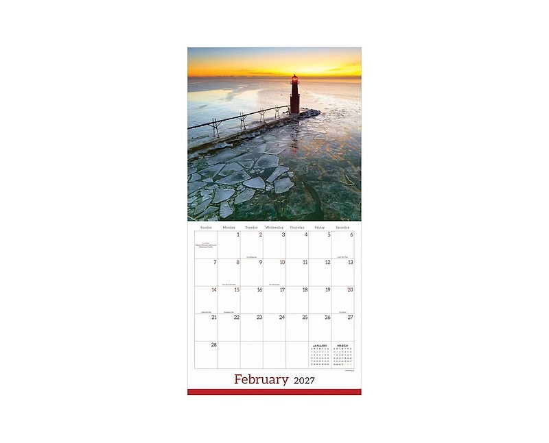 Tf Publishing Paper Goods 2027 Wisconsin Wall Calendar