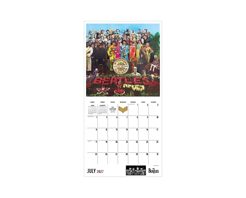 Tf Publishing Paper Goods 2027 The Beatles Albums and Artwork Wall Calendar