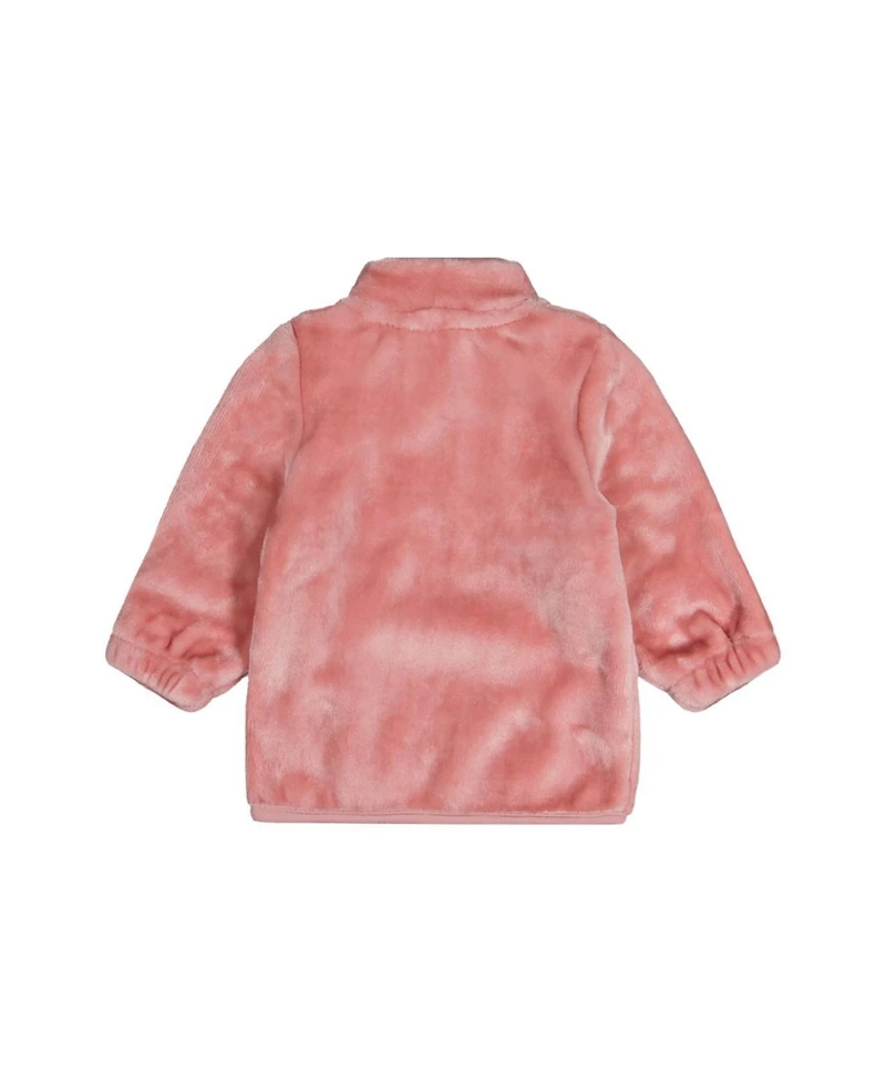 Deux par Baby Girls Plush Jacket Dusty