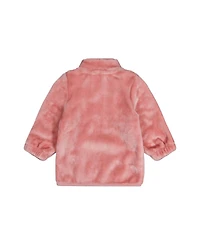 Deux par Baby Girls Plush Jacket Dusty
