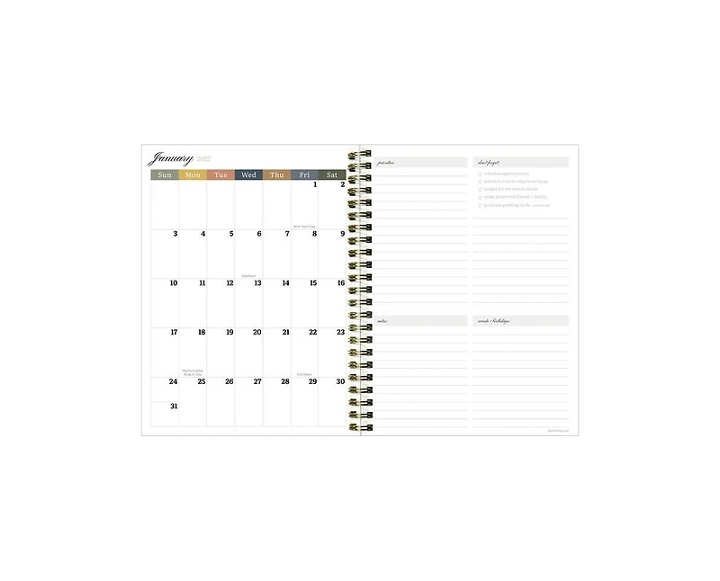 Tf Publishing Paper Goods 2027 Fleur de Lis Medium Weekly Monthly Planner