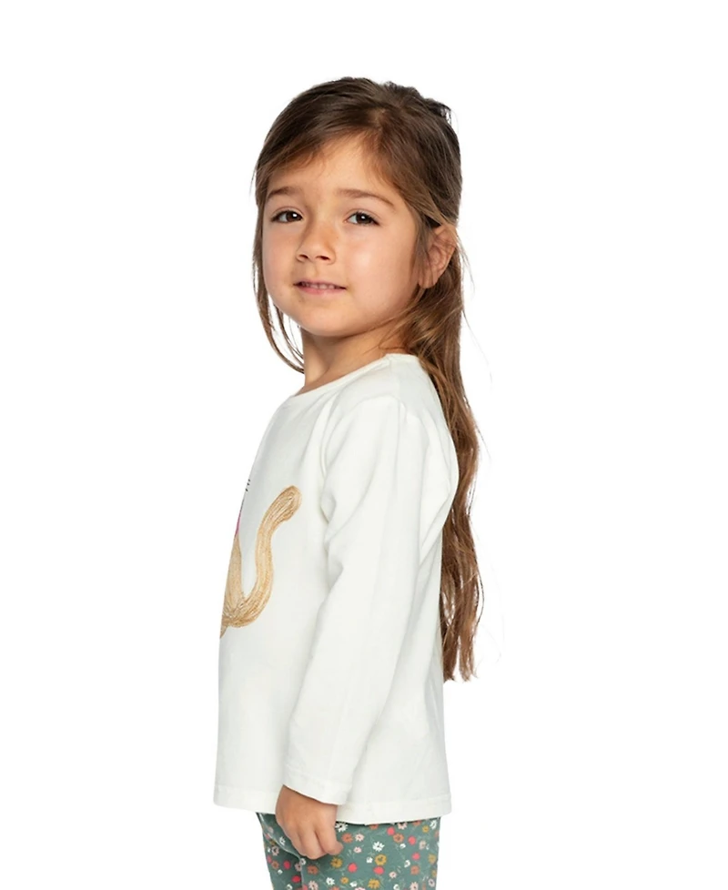 Deux par Toddler Girls 2T- 5T Organic Cotton Long Sleeve T-Shirt
