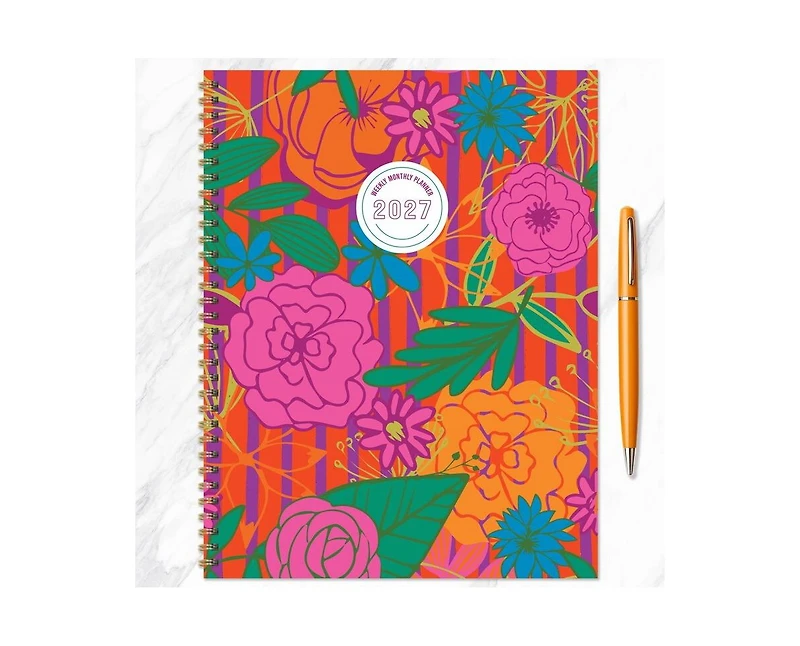 Tf Publishing Paper Goods 2027 Peonies Large Weekly Monthly Planner