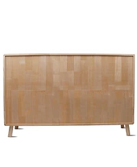 Flynama Solid Pine Storage Cabinet with 7 Compartments Wooden Organizer Shelf