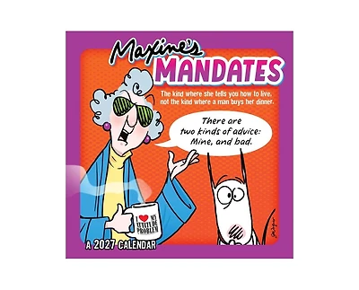 Tf Publishing Paper Goods 2027 Maxine Wall Calendar